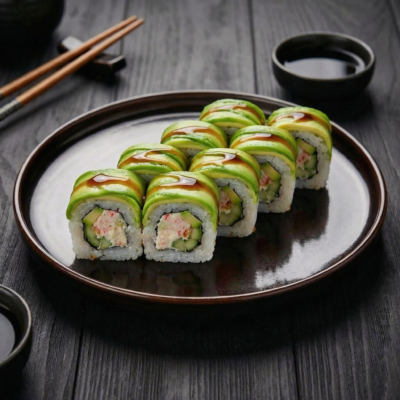 Caterpiller roll — Yuko Sushi Antwerpen