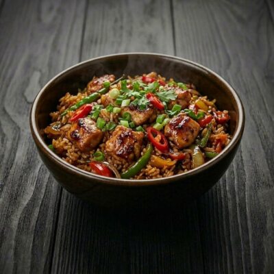 Fried chicken rice — Yuko Sushi Antwerpen
