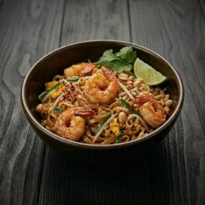Padthai met scampi