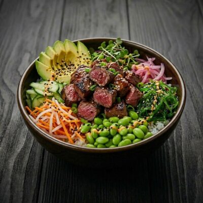 Poke almighty steak — Yuko Sushi Antwerpen