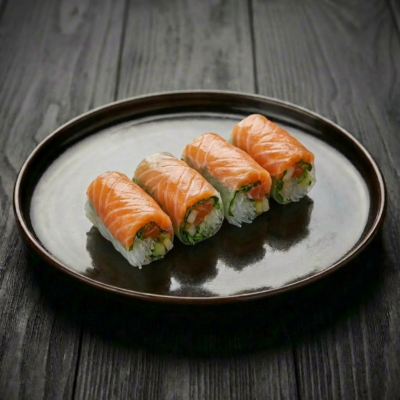 Salmon summer (4 stuks) — Yuko Sushi Antwerpen