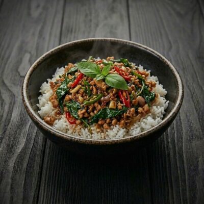 Pad kra pao kip — Yuko Sushi Antwerpen
