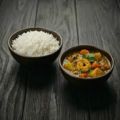 Scampi indiase curry — Yuko Sushi Antwerpen